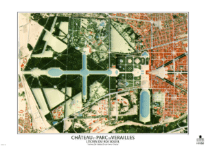 Cartographie du Château de Versailles. Utilisation des données Lidar de l'IGN afin d'obtenir un rendu précis. Volet 3 de la série cartographique de K'artothèque, "La France vue d'en haut".